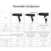 2000W 220V Electric Industrial Grade Heat Hot Air Gun Stepless Adjustable Hair Dryer Car Film Tool EU Plug Digital Display 5