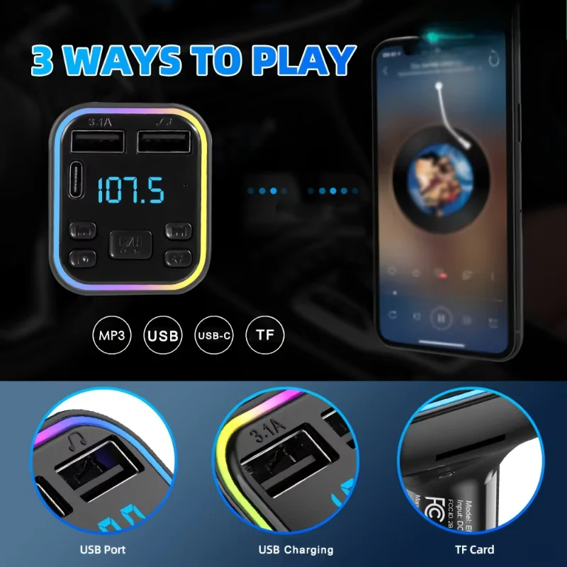 Car mounted Bluetooth MP3 player 5