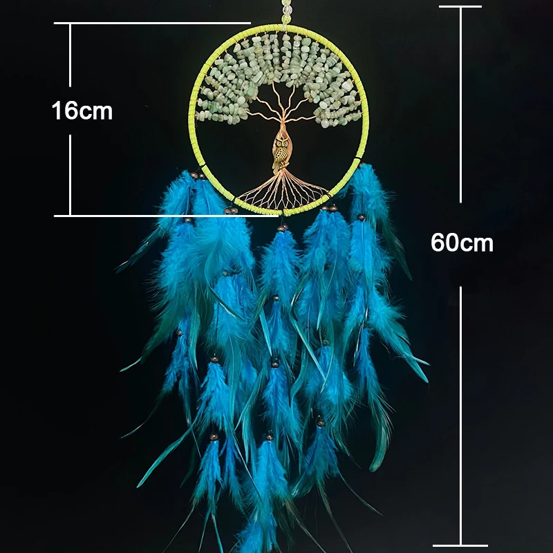 Capteur De Rêves Attrape Rêve Plumes Fait à La Main Voiture Rétroviseur