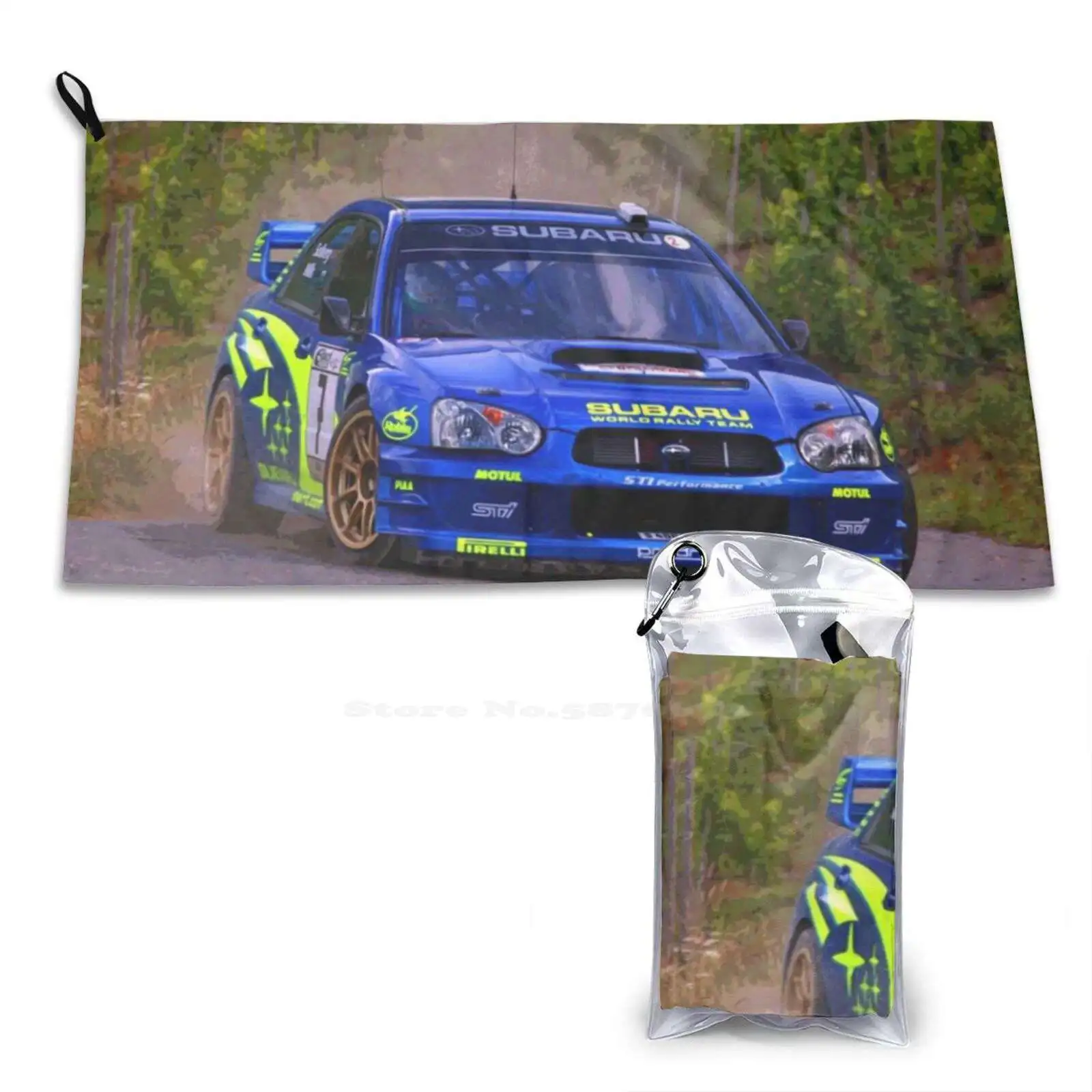 Petter Solberg Racing His Wrc Car Abstract Quick Dry Soft Face Asciugamano Home Outdoor Wrc World Racecar Rallycar Sports Fia
