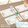 Wooden Simulation Western Tableware Set Pretend Play House Toys Children Kitchen Toy Set Kids Educational Toy Girl Birthday Gift 3