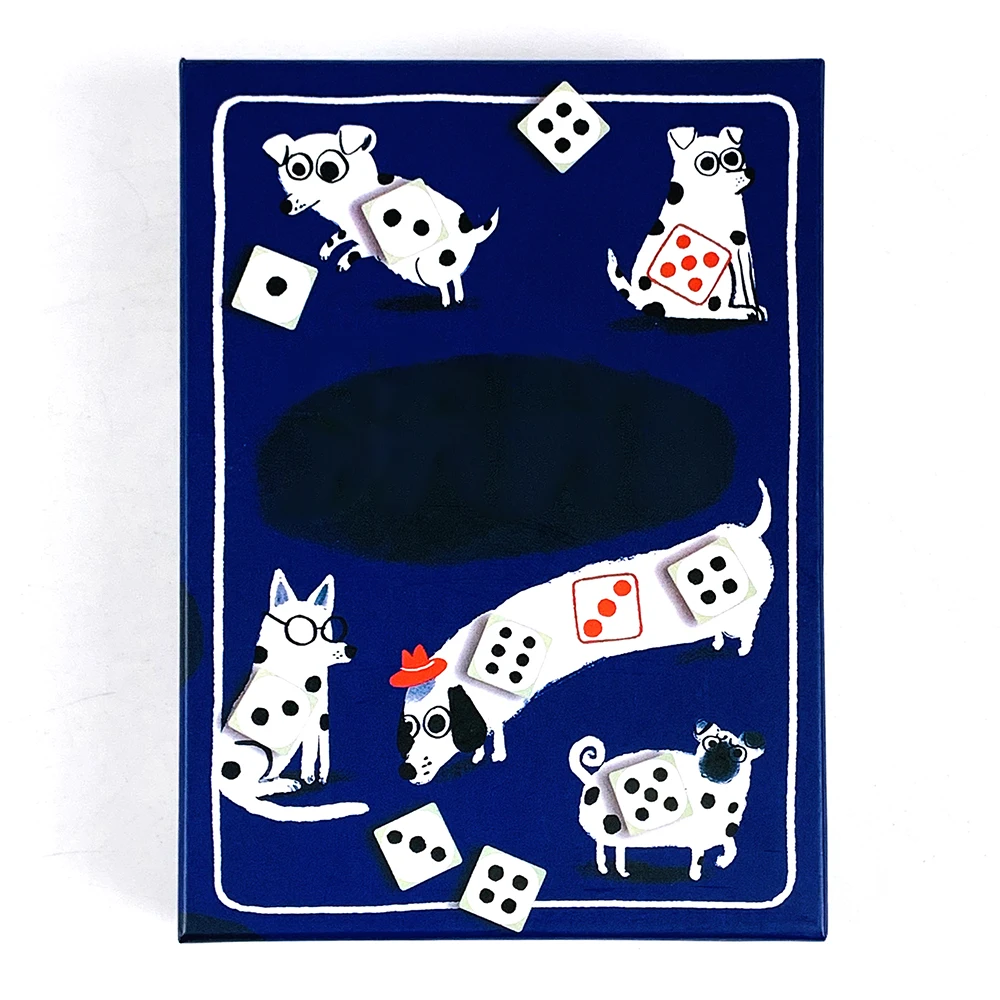 Gioco di carte: un gioco di dadi rotanti per aumentare la fortuna e il cane Gioco da tavolo Giochi interattivi per famiglie Giochi natalizi