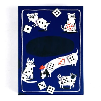 Gioco di carte: un gioco di dadi rotanti per aumentare la fortuna e il cane Gioco da tavolo Giochi interattivi per famiglie Giochi natalizi