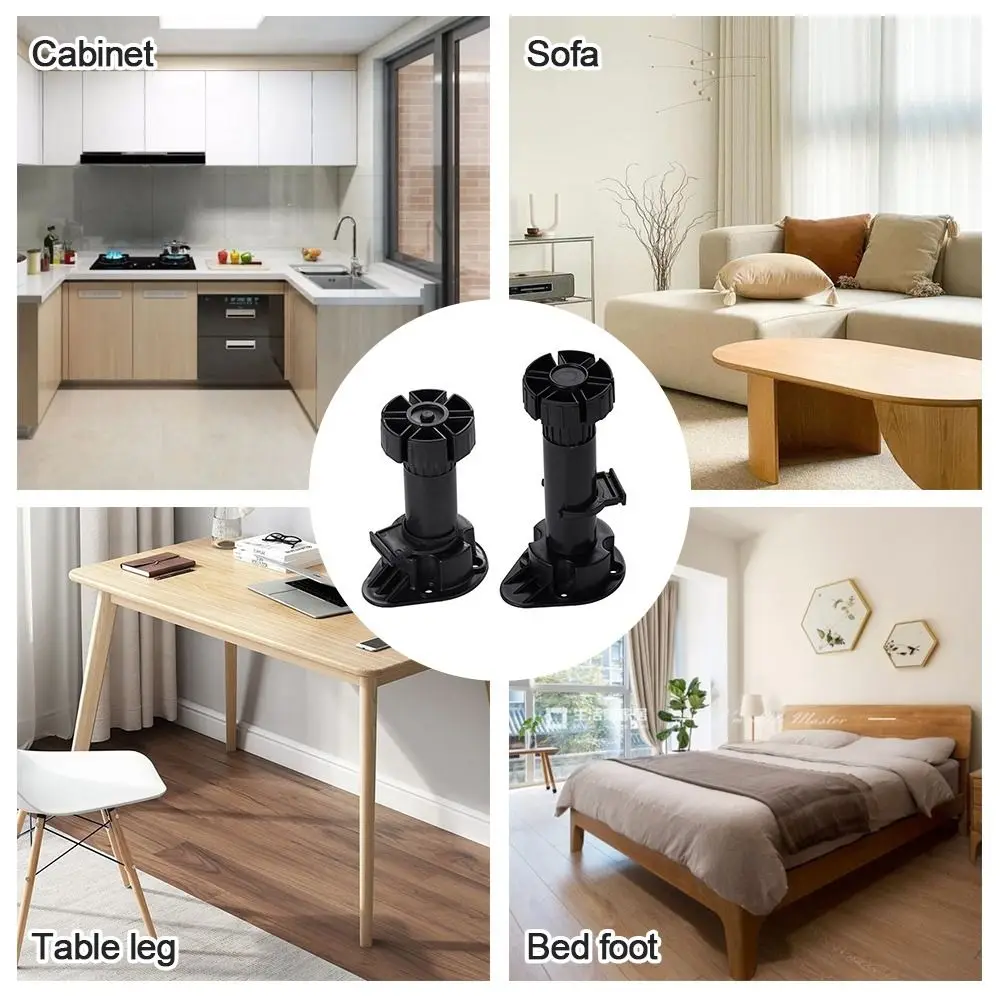 

4pcs/set Useful Safe Sofa Level Feet Height Control Chair Fittings Adjustable Furniture Leg Support Stand