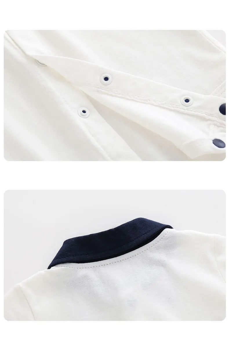 Neugeborener Kurzarm-Dreiecks-Hoodie, dünne, atmungsaktive Baumwoll kleidung, Neugeborenes, Monat, Sommer – Detail 9