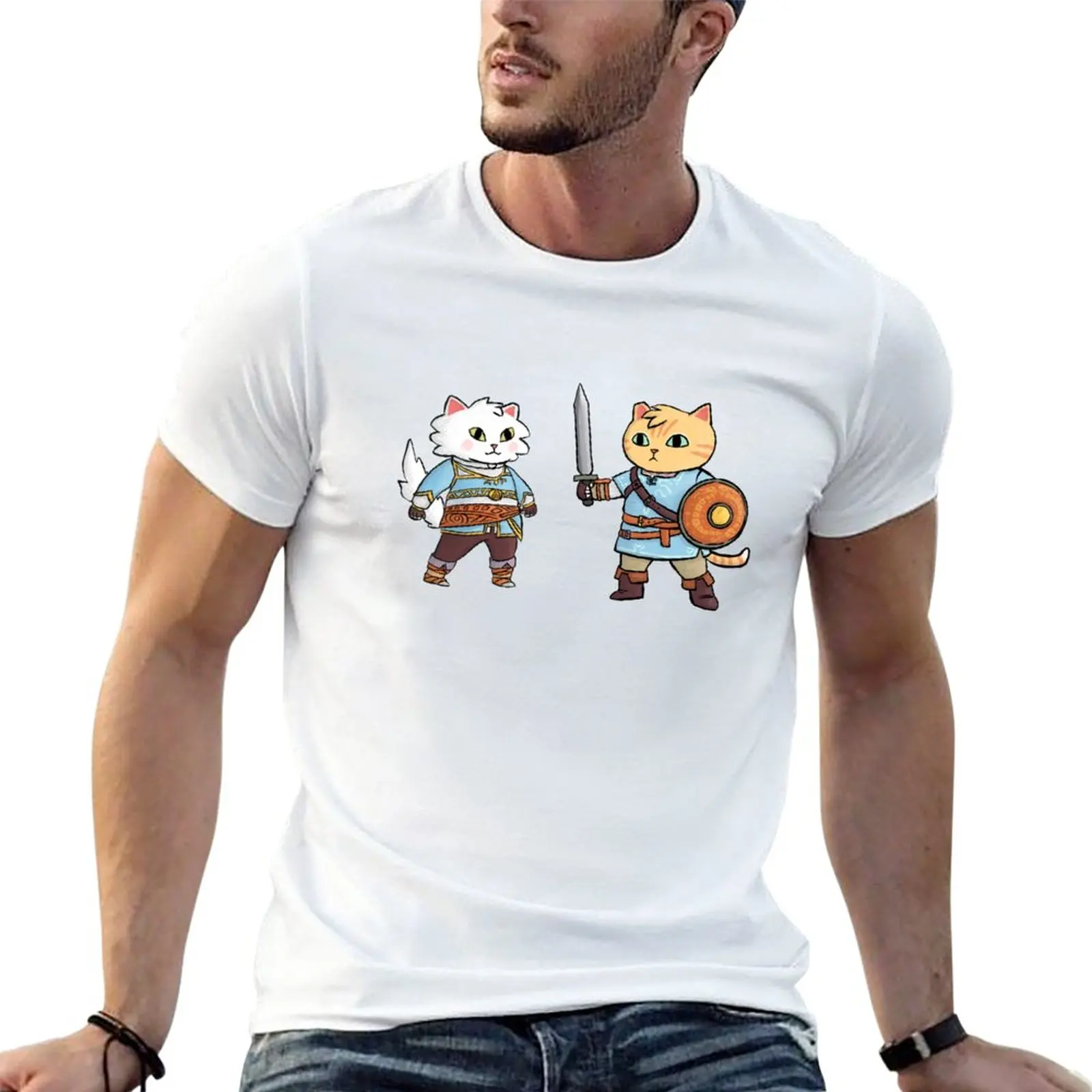 

New Cat Heroes T-Shirt T-shirt short hippie clothes summer tops t shirt man mens big and tall t shirts