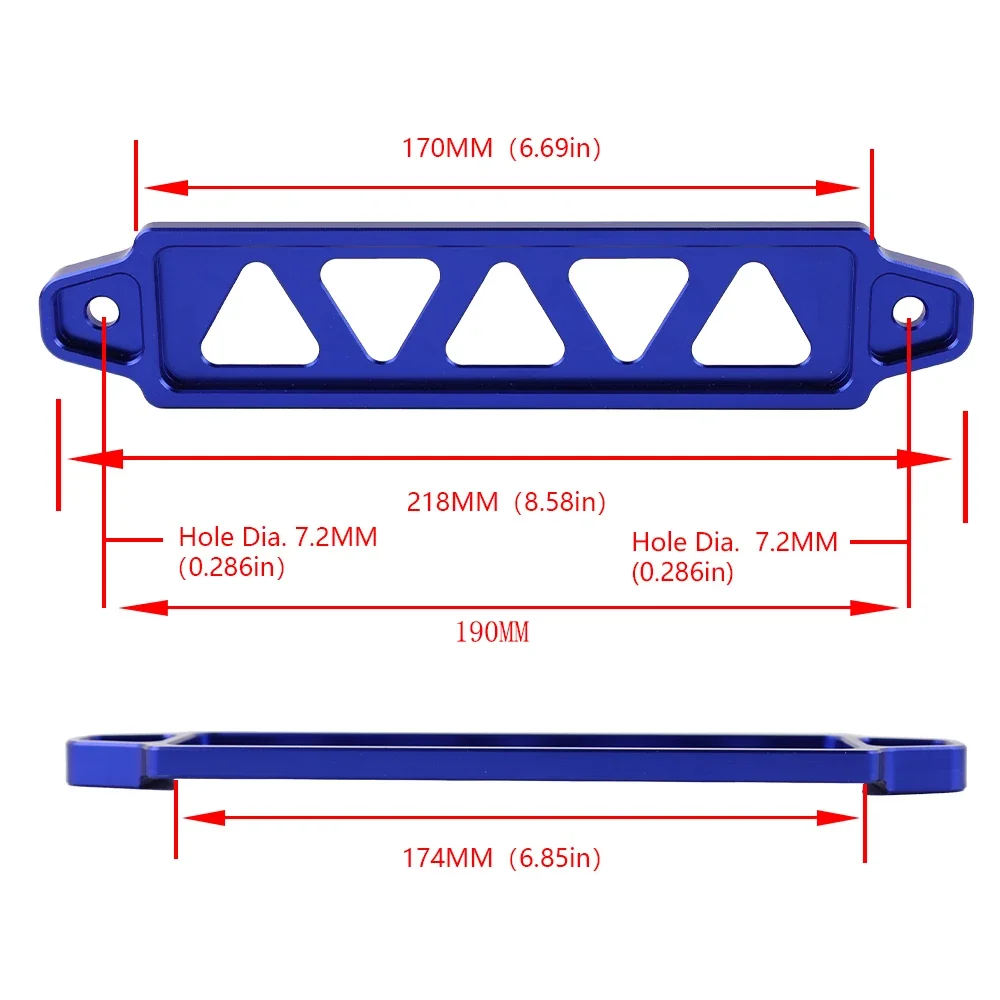 Battery Tie Down Bracket 218mm/190mm Aluminum Universal For Honda Civic EK EG