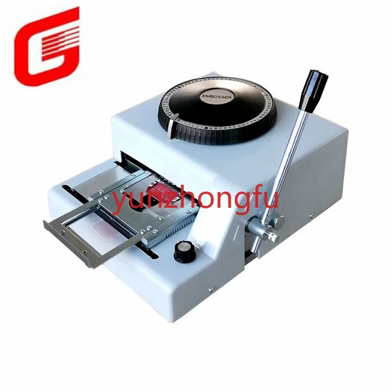 

Stainless Steel Card Embossing Machine Indent Engraver 72 Characters Code Aluminium Dog Tag