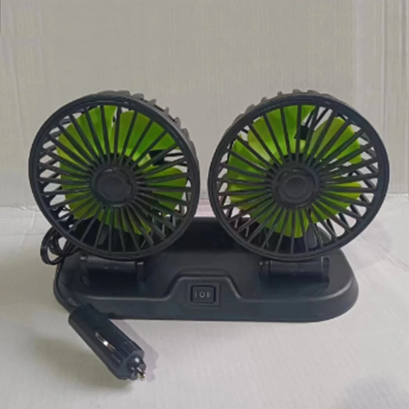 5V 12V 24V Car Fan Cooling Car Fan Dual Head Usb 2 Speeds Adjustable Auto Cooler Air Accessories Wind Regulation car fan