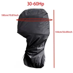Premium Waterproof Trailerable Outboard Motor Cover - Heavy Duty Oxford Fabric (30-60hp)