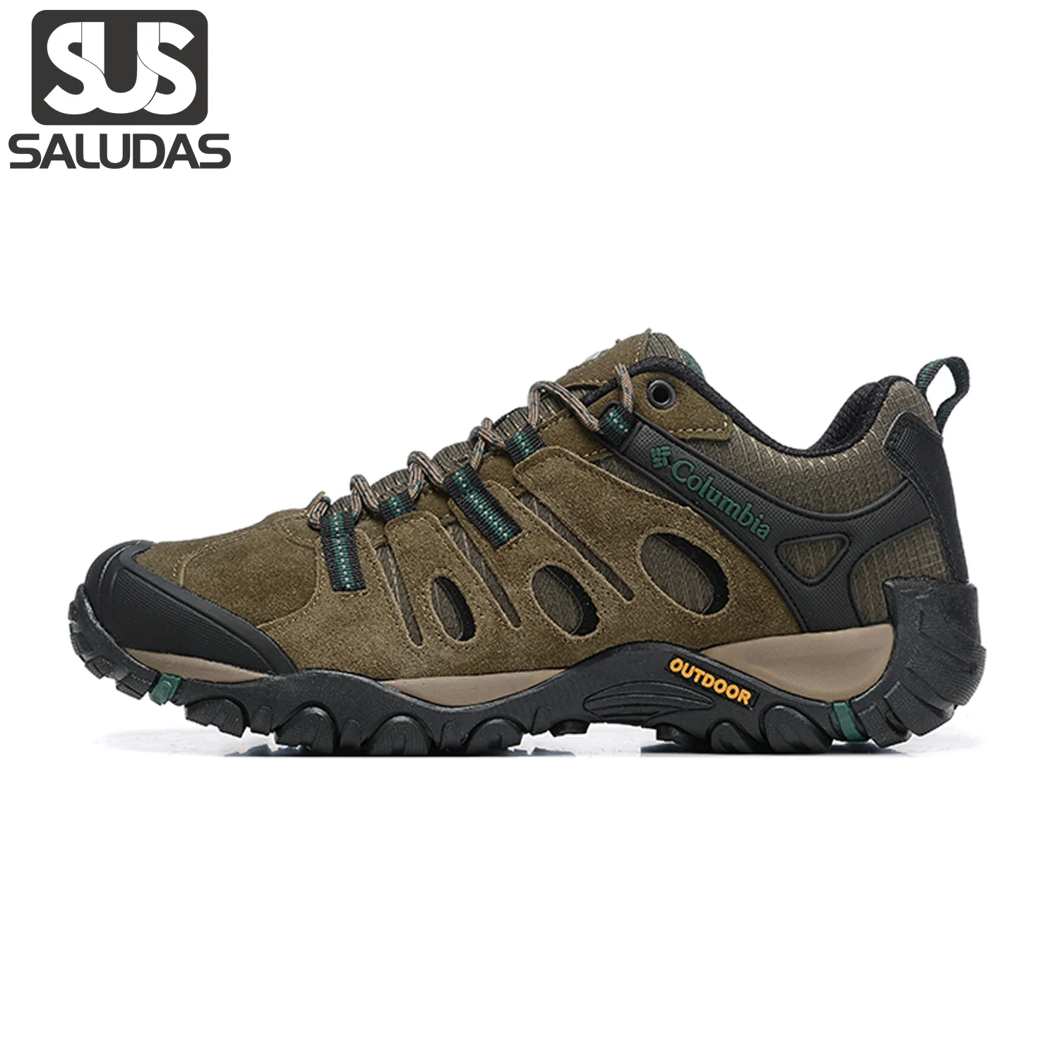

SALUDAS Men's Hiking Shoes Mountain Trail Trekking Shoes Wear-Resistant Non-slip Jungle Hunting Adventure Sneakers for Men
