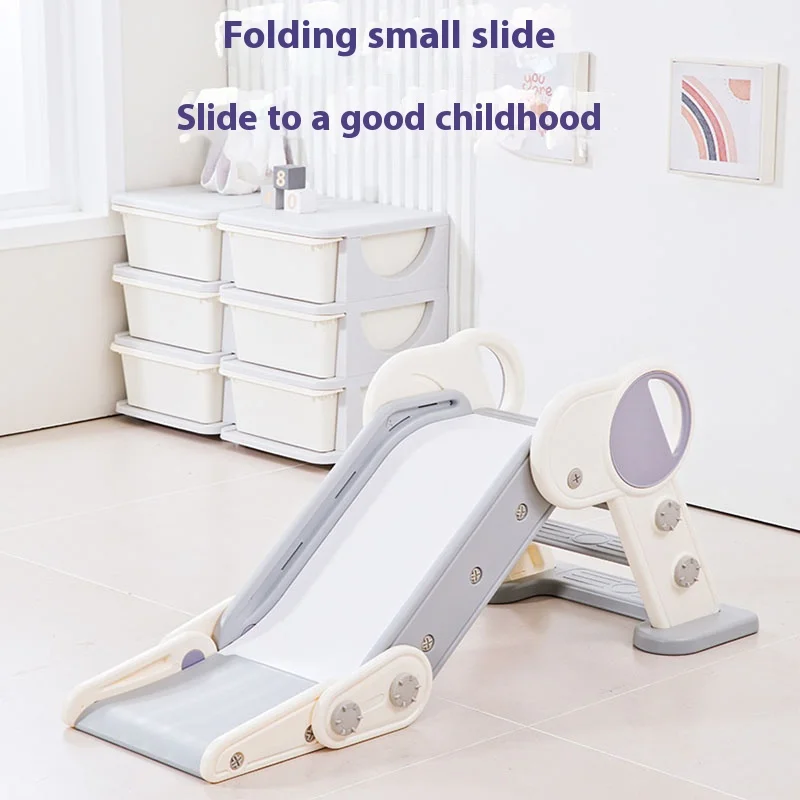 어린이 장난감, 야외 실내 마카롱 컬러, 접이식 아기 슬라이드, 만화 놀이 시설, 정원 장식 장난감 