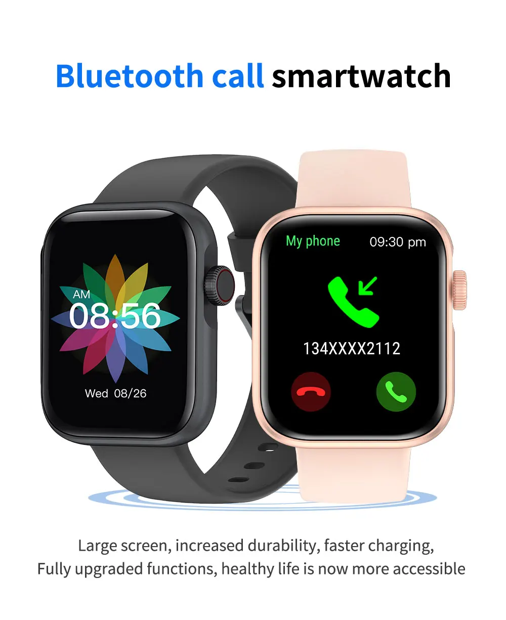 FIOMI L201 Women Smart Watch Bluetooth Call Custom Dial Touch Waterproof newMen Smartwatch For Android IOS Sports Fitness Tracke