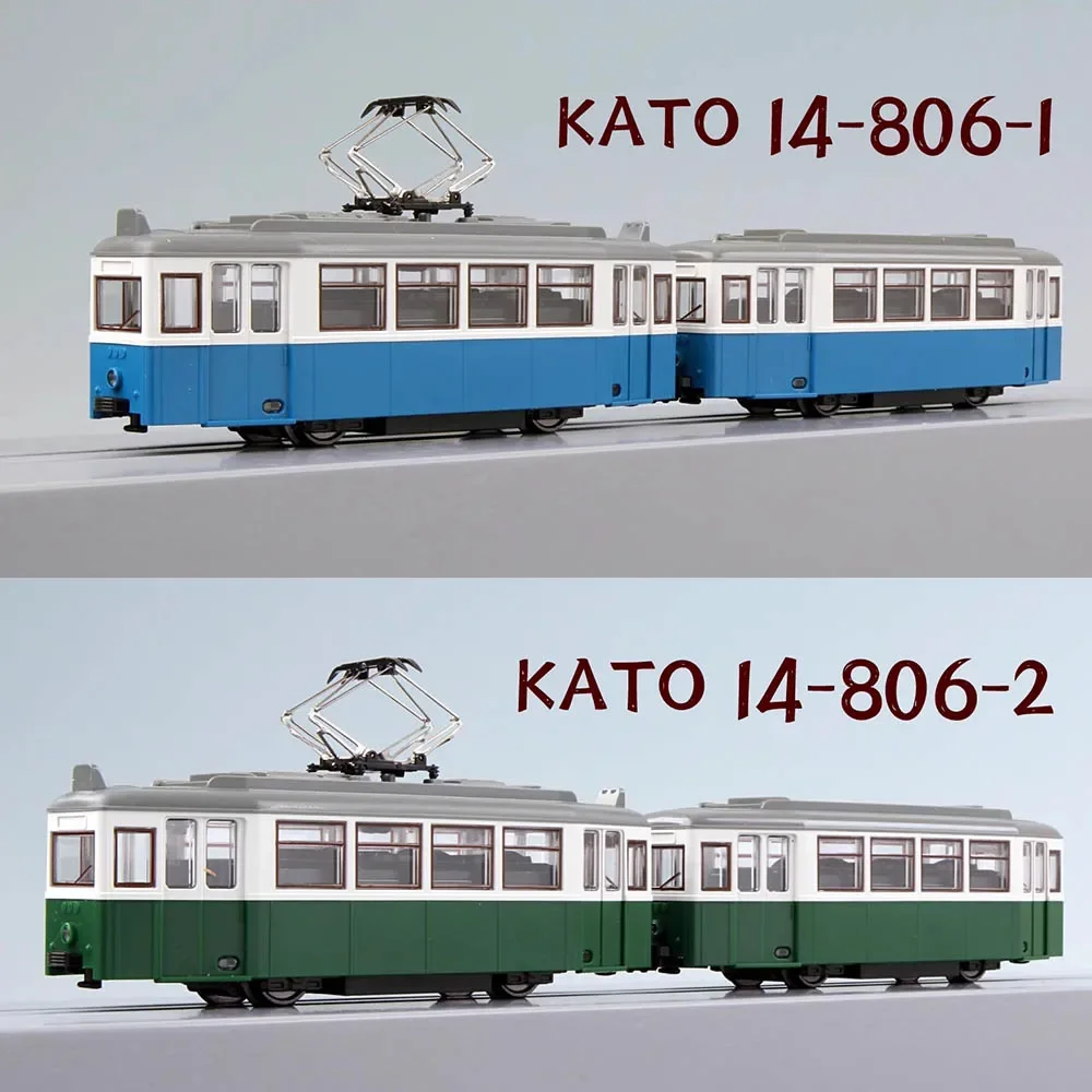 N Train Model KATO 14-806 Street Tram MINI Blue, Green