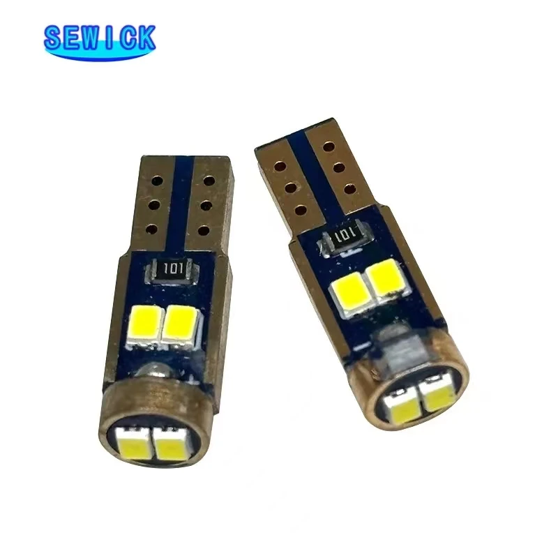 100pcs T5 Led  6SMD 3030 Ĩ   W3W W1.2W ڵ     ³ȭ ǥñ  Ʈ 12V