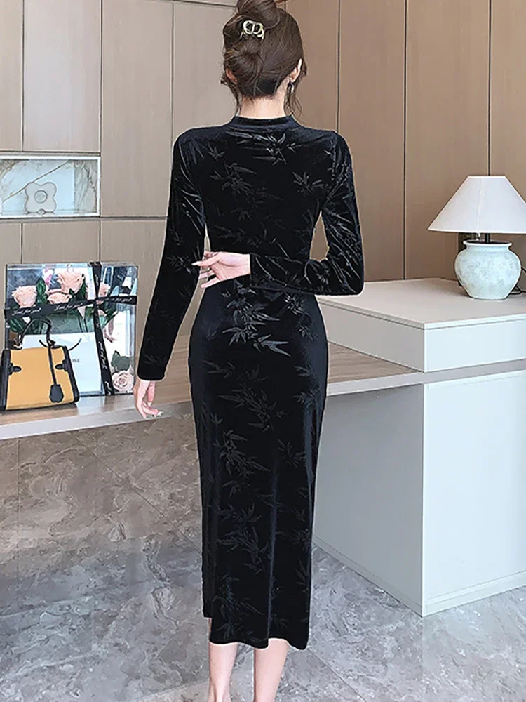 JACQUARD HEPBURN DRESS /S