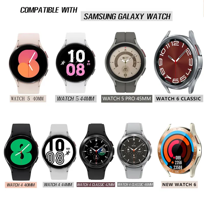 Cinturino in Silicone per orologio Samsung 4 5 6 44mm 40mm Classic 47mm 43mm 42 46mm bracciale sportivo ufficiale Galaxy Watch 5 Pro 45mm Band