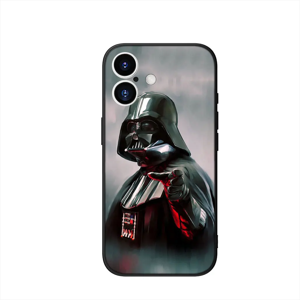Starry Galaxy Wars Themed Phone Cover with Cute Characters