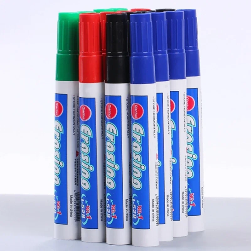 Multi 4 Color Whiteboard Pen Set Erasable Marker Pen for White Board Glass Kids Drawing Office Meeting School Teacher Markers