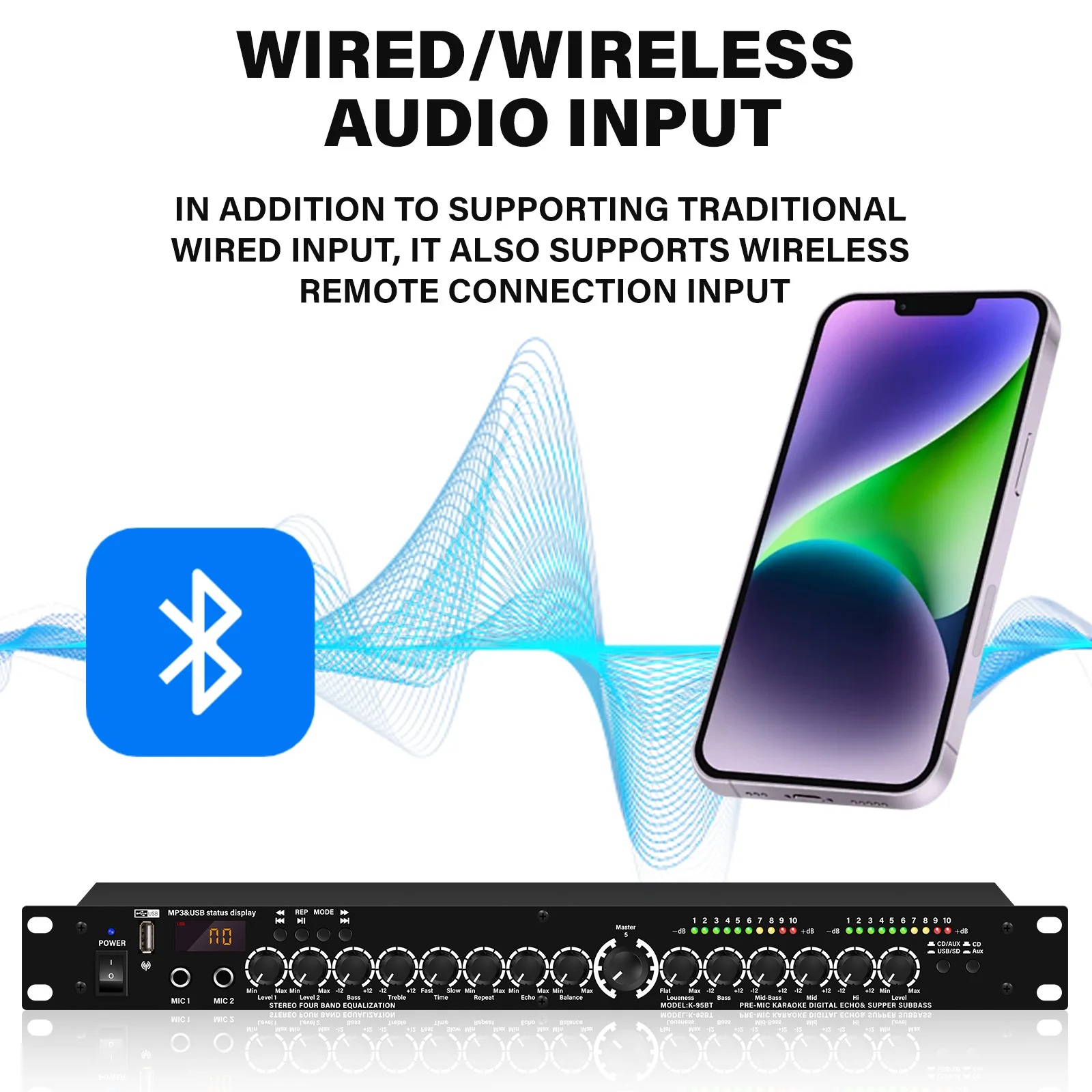 XG5 Professional Sound Equalizer with US Plug and Precision Tuning for Studios and Live Performances audio equalizer