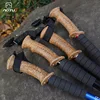 Ultra-light Telescopic Alloy Hiking Walking Stick Pole Soft Handle Bar Alpenstock 3 Sections 2