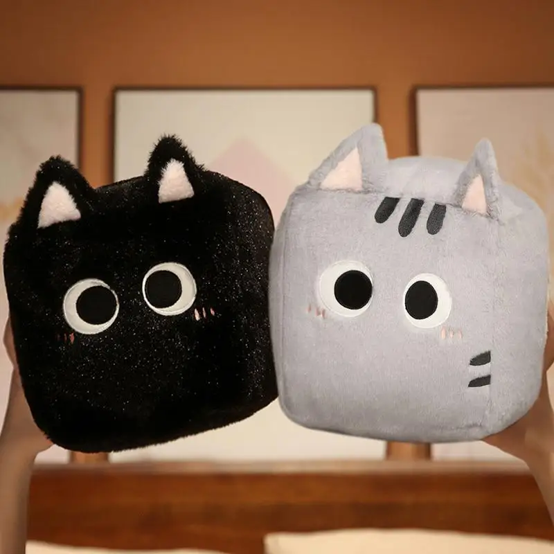 

Cat Stuffed Toy Square Tofu Cat Plush Toy 11.8inch Cute Cat Plush Fluffy Plush Cute Cat Pet Toys Home Decor Birthday Gift