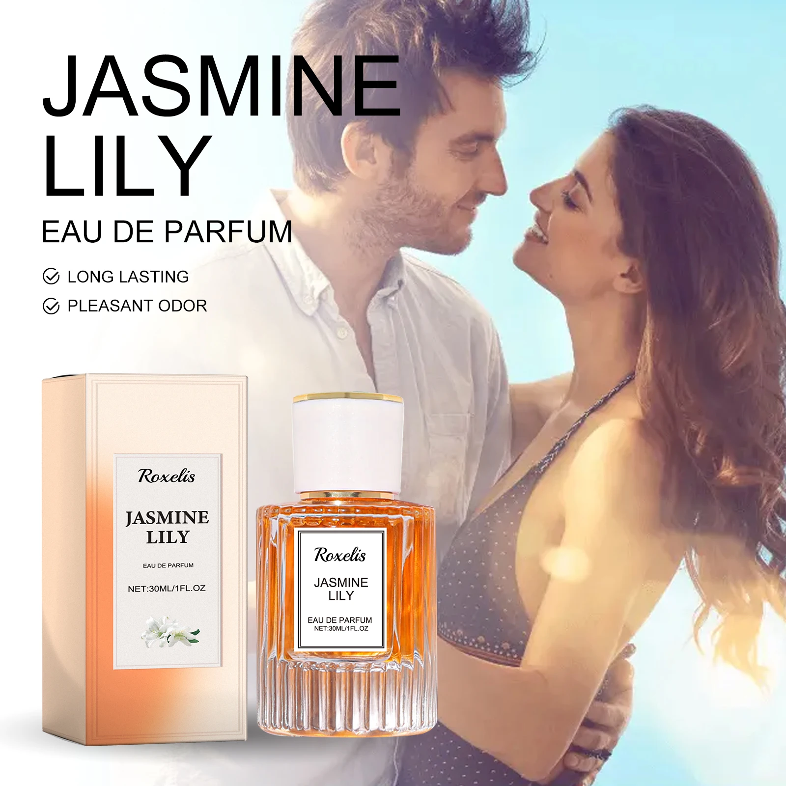 Roxelis Lily Women's Pheromone Perfume Wrist, Ear, Neck, Natural And Lasting Fragrance, Exquisite And Elegant, Feminine Charm_voghion.com