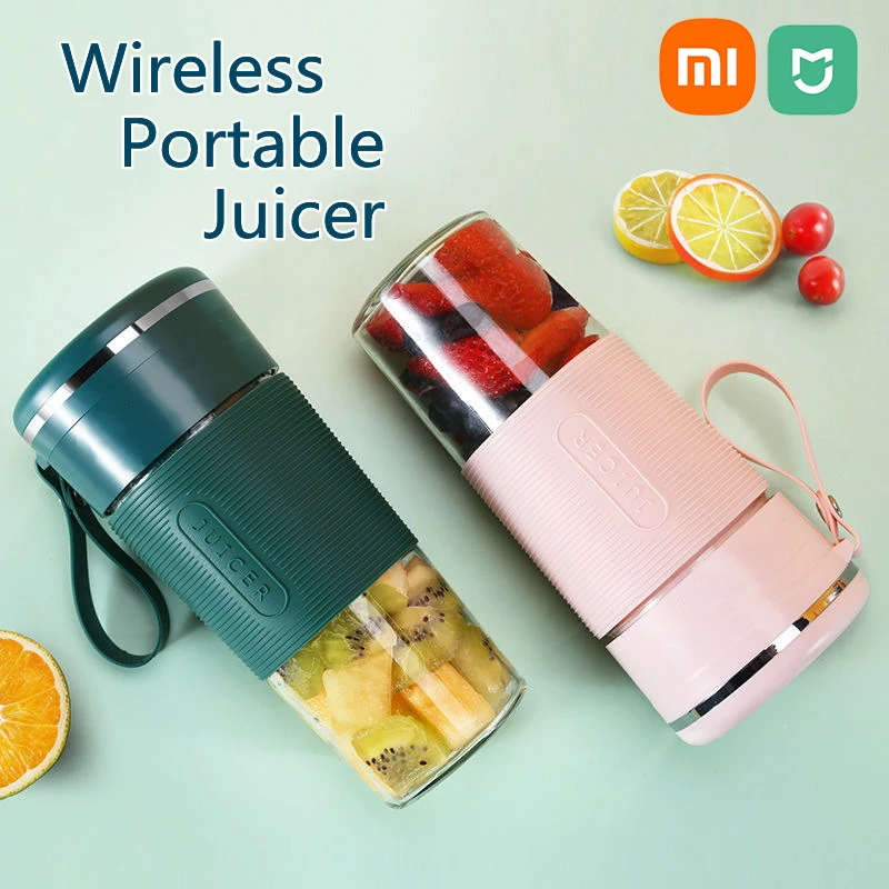 

Xiaomi Mijia Portable Juicer Usb Charging Wireless Smoothie Blender Mixer Fruit Juice Maker Electric Juicer Machine Glass Cup