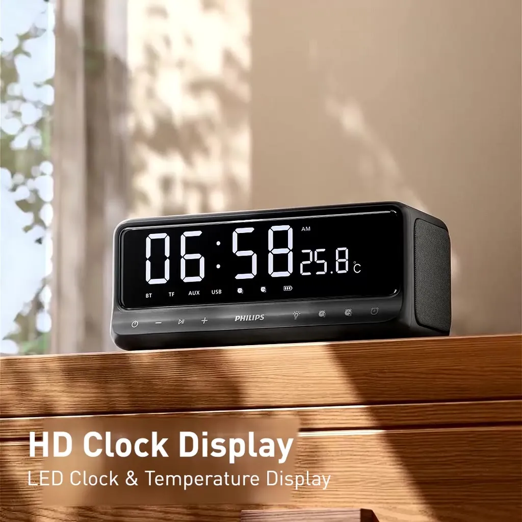 Philips TAS3609 Bluetooth-Lautsprecher mit Echtzeit-Temperaturanzeige_voghion.com