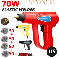 Plastic Welding Gun 70W Bumper Repair Kit With 200Pcs Hot Staple Rapid Heating Welding Machine For Plastic Repair US Plug 1