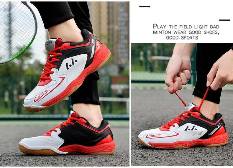 Description Picture 4 of itemMen Badminton Shoes Wear Resistant Sneakers Training Outdoor Table Tennis Shoes High Quality Casual Original Volleyball Shoes