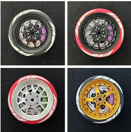 Metallo Rc Telecomando Trasmettitore Volante Volantino Per Flysky Nb4 Sanwa Mt4 Futaba 3Pv Wfly X9