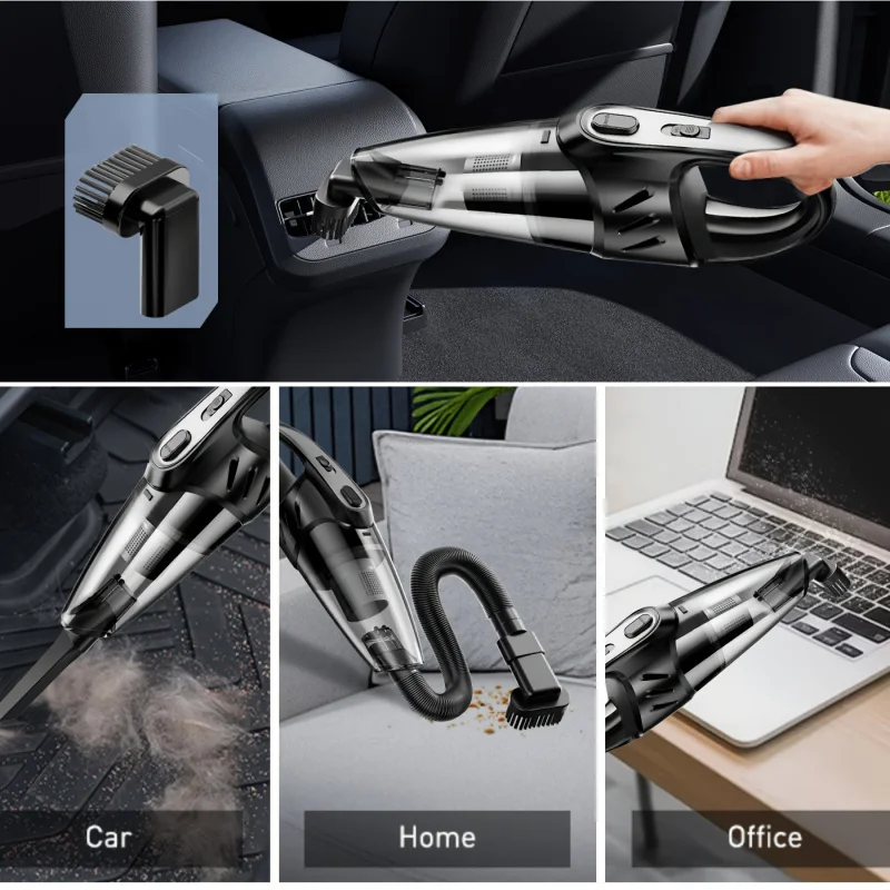 Portable Wireless Vacuum Cleaner Powerful Suction Rechargeable Handheld Vacuum Cleaner Quick Charge for Car Home Pet Hair