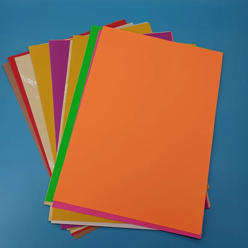 A4 Adhesive Printing Paper, Mixed Color Packaging Sticker Size 21x29.7cm Color Sticker 10 Sheets / Pack