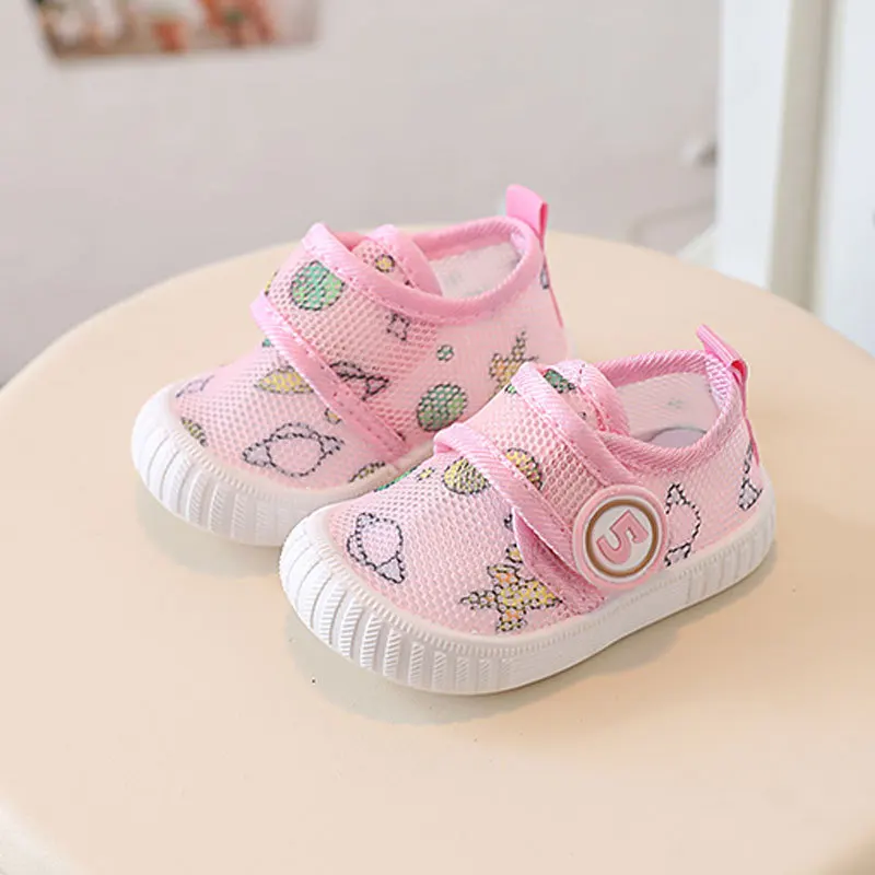 Kids Baby Sneakers Children's Mesh Walking Shoes New Male Baby Girls' Casual Breathable