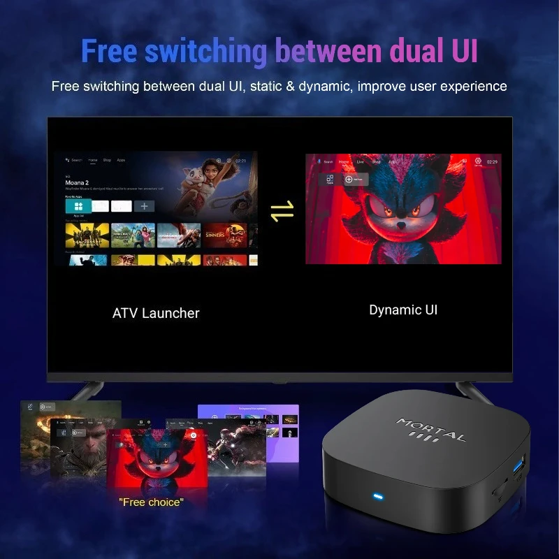 2026 New Android 16 Smart TV Box Rockchip RK3518 WIFI6 BT 5.4 UI Interface 8K HD Media Player Voice Assistant Set Top Box IPTV - Imagen 6