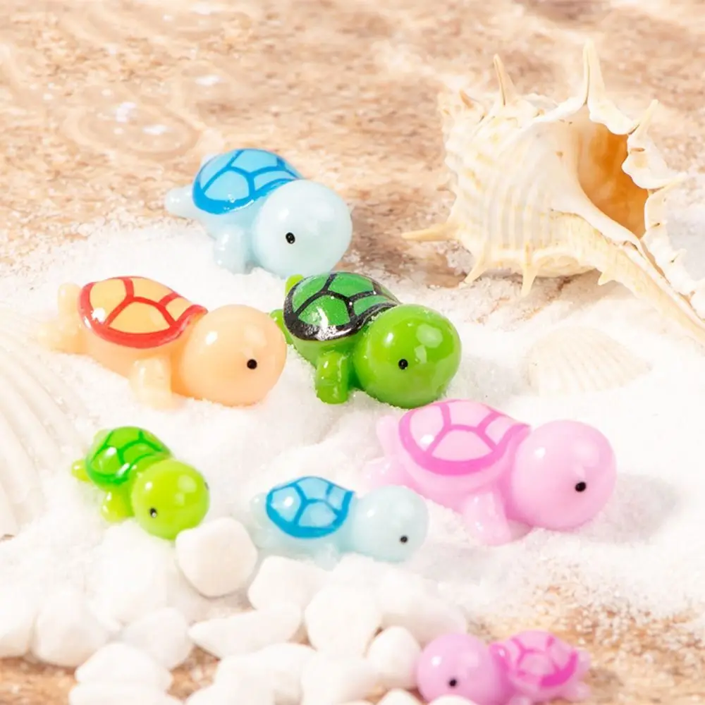 Mini Resin Turtle Miniature Figurine Ornaments Animal DIY Crafts for Desk Micro Landscape Car Garden Home Decoration Accessories