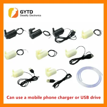 DC 5V 저전압 소형 물 펌프, 마이크로 미니 잠수정 펌프, 매우 조용한 USB 수경 재배 공예 분수