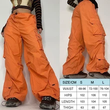  Odessa Vintage 90S Cargo Pants Women's Fashion Low Waist Trousers 2022 Autumn Overalls Baggy Straight Jeans Fairycore Oversized 