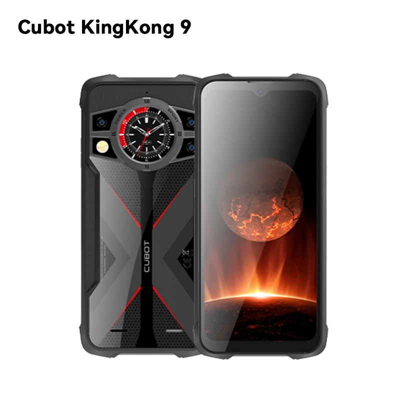 Cubot Kingkong 9, Schermo Helio G99 ,120Hz 6.583 ", Ip68 Impermeabile Robusto, 24Gb Di Ram(12Gb + 12Gb),256Gb Di Rom, Fotocamera Da 100Mp, 10600Mah