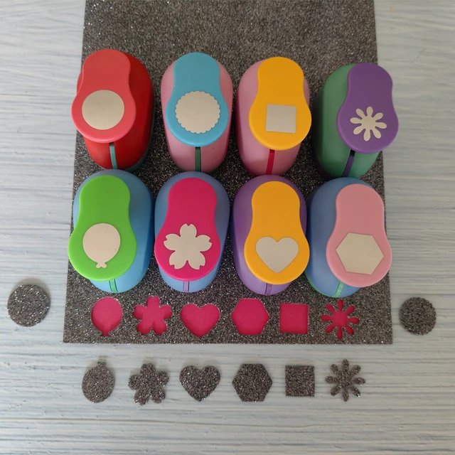 18mm Square 2.5cm Wave Circle Balloon Craft Scrapbooking Machine School Paper Cutting Cutter Puncher Eva Hole Punch Embossing 1