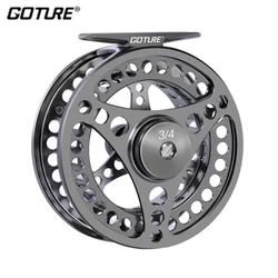 Goture 2+1BB Fly Fishing Reel CNC-Machined Aluminum Arbor Trout Carp Fishing Reel 3/4 5/6 7/8 9/10 WT Left&Right Handle Fly Reel