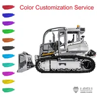 LESU 1:14 Metal RC Hydraulic Bulldozer Aoue 850K Black Tracks Remoted Engeering Vehicle Radio Control Dozer For Gifts In Stock 1