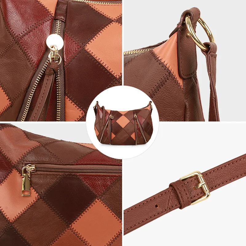 Women's Shoulder Bag Large Capacity Leather Crossbody Bag Luxury Brand Fashion Cowhide Designer Crossbody Bag New