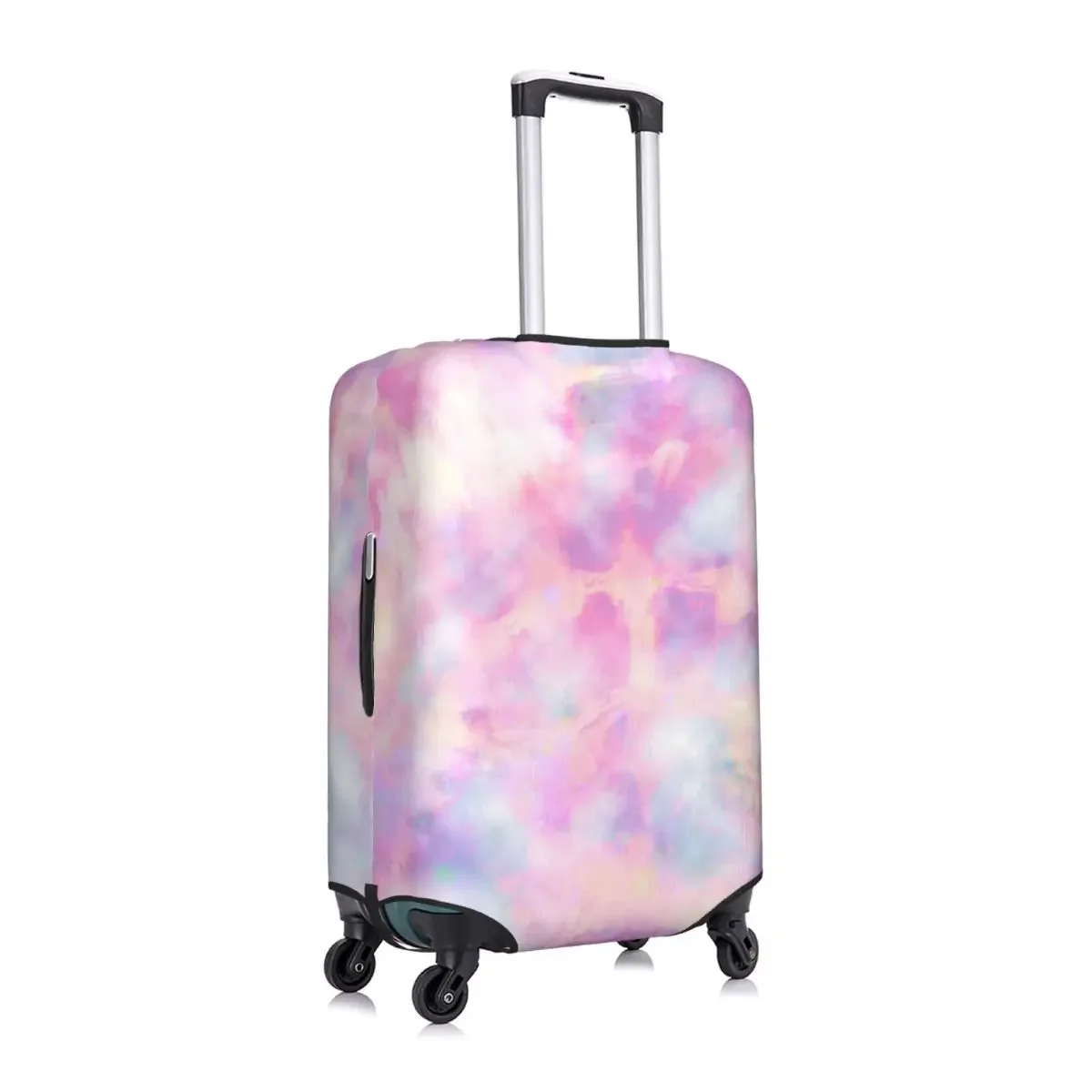 Pink Tie Dye Suitcase Cover Colorful Art Print Travel Vacation Fun Luggage Supplies Protection 2