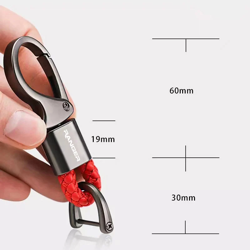Universal New Zinc Alloy Car Trinket Keychain Car Keychains Key Ring for Ford Ranger T6 Accessories