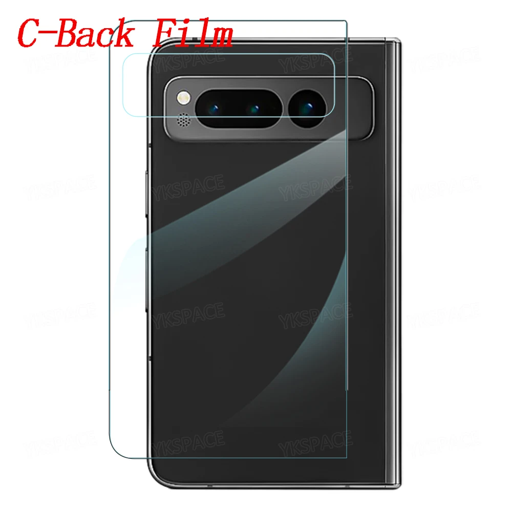 Vorderseite und Rückseite, matt, mattiert, weich, Hydrogel-Folie für Google Pixel Fold 5G HD, transparent, 4-in-1-Displayschutzfolie, Anti-Fingerabdruck – Detail 14