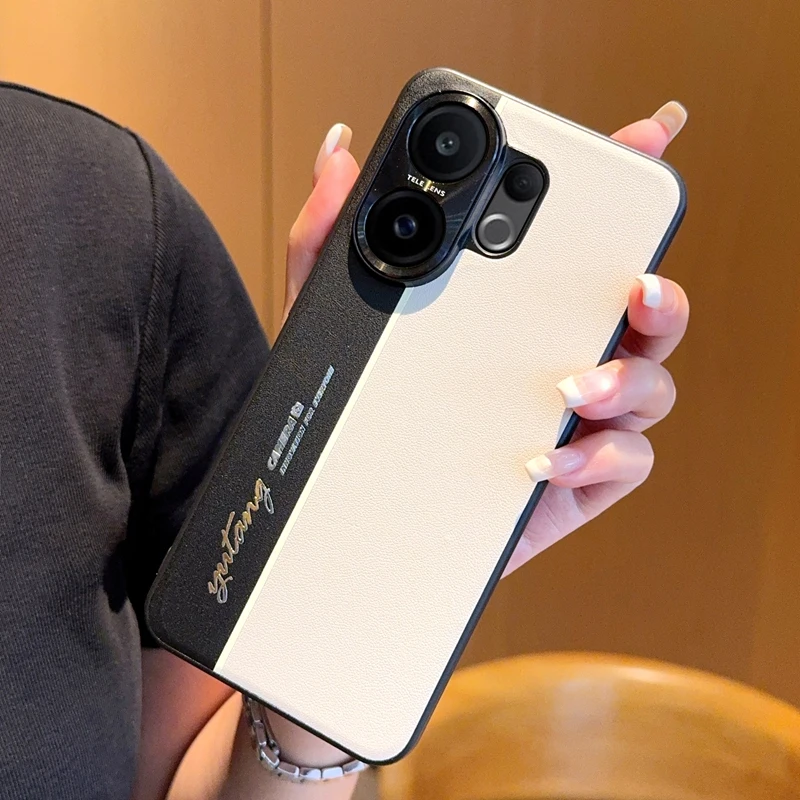 Luxury Leather Matte Striped Shockproof Bumper Case