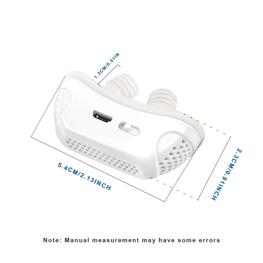 Anti Snoring Devices Upgraded Adjustable Wind Speed Electric Snoring Solution Snore Reducing Anti Snore Stopper Blue 6