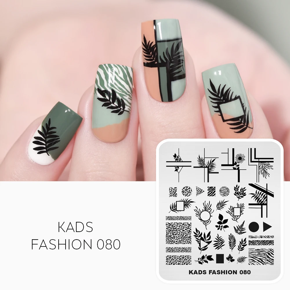 Nail Stamping Plate Line Stripe Pattern Design Nail Art Stamp Template Geometry Image DIY Nail Decoration Stencil Tools 2